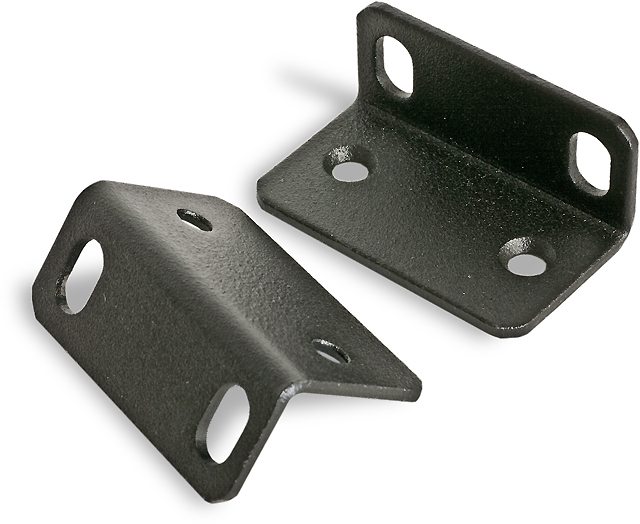19", 1U, T:LAN Rack Mount Bracket Kit, Black